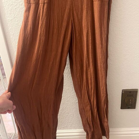 Universal Thread Brown Sleeveless Spaghetti Strap Slip Jumpsuit/Overalls - Picture 6 of 10